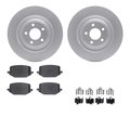 Dynamic Friction Co 4512-54239, Geospec Rotors with 5000 Advanced Brake Pads includes Hardware, Silver 4512-54239